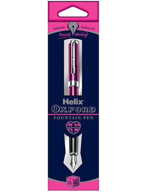 Oxford Fountain Pen (Blue Ink) - Pink